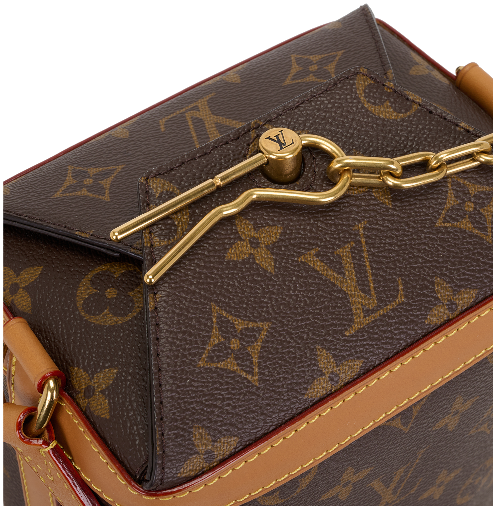 Milk Box, &pound;1,200, Handbags, Brown, Canvas, Other view